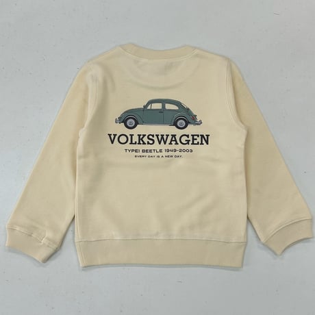 VW　TYPE 1　BEETLE　裏毛トレーナー　KIDSサイズ DVW6303C