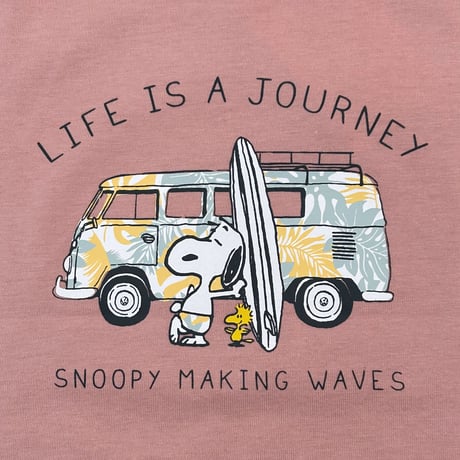 VW/PEANUTSコラボＴシャツ 　vw wave with snoopy　 KIDS  156
