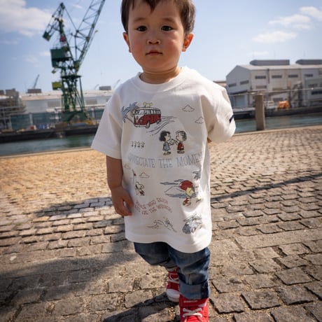 VW/PEANUTSコラボランダムプリントT　enjoy summer KIDS　159