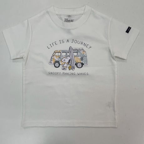 VW/PEANUTSコラボＴシャツ 　vw wave with snoopy　 KIDS  156