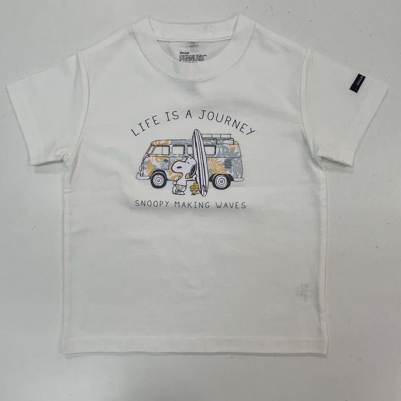 PEANUTS snoopy 様 VW/PEANUTSコラボTシャツ vw wave with snoopy KIDS 1