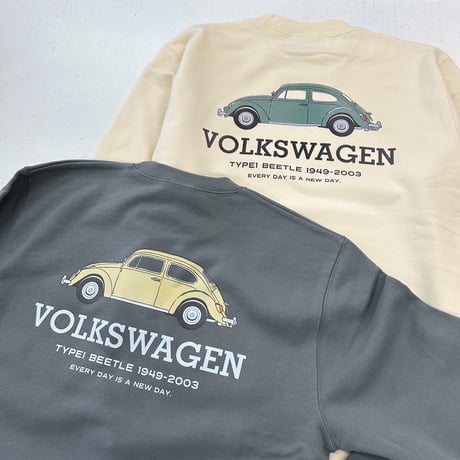 VW TYPE1 BEETLE 裏毛トレーナー DVW6303M