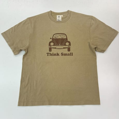 PEANUTSコラボ　Think　Small　BEETLE  ビンテージ加工 T