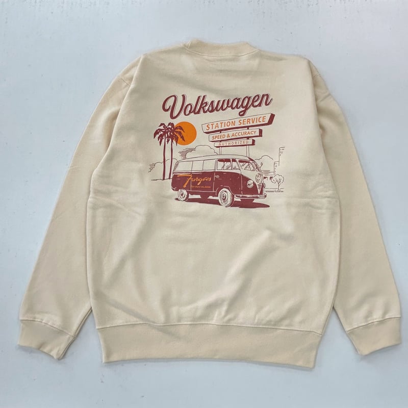 VW T1-BUS ヴィンテージアート裏毛トレーナー DVW6300M | SUN & WEA