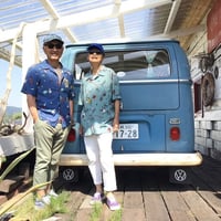 VW×PEANUTSコラボ　アロハシャツ　カーキSVW1542-272