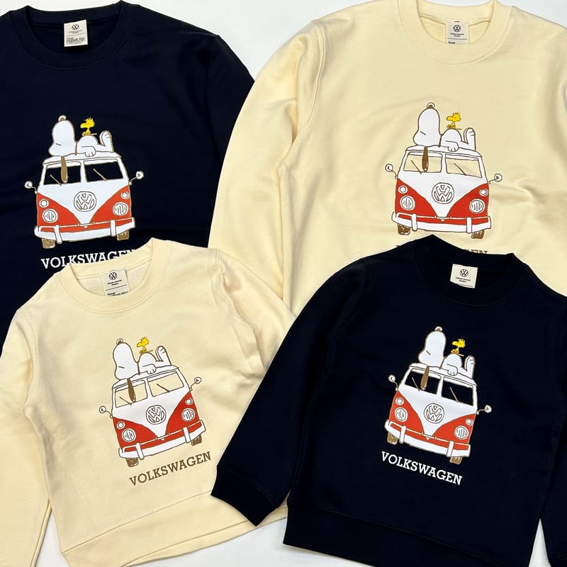 VW×PEANUTSコラボ BUSプリントトレーナーSVW1333-801 | SUN & W