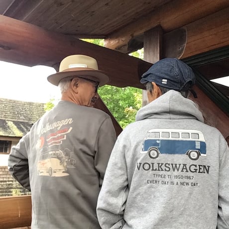 VW T1 BUS 裏毛フルジップパーカー DVW6305M