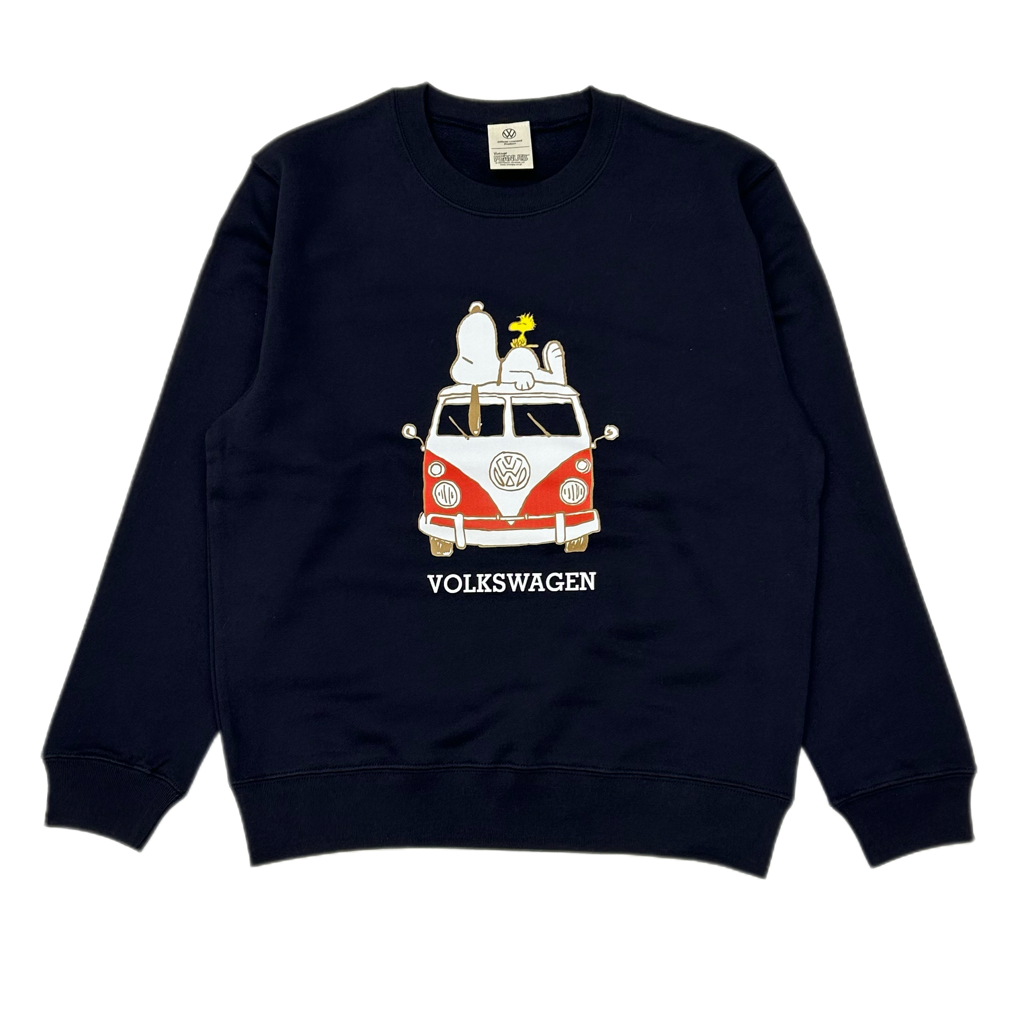 VW×PEANUTSコラボ BUSプリントトレーナーSVW1333-801 | SUN & W
