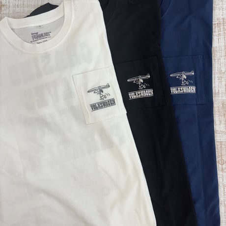 VW/PEANUTS コラボ　バックロゴポケ付きTシャツ　157