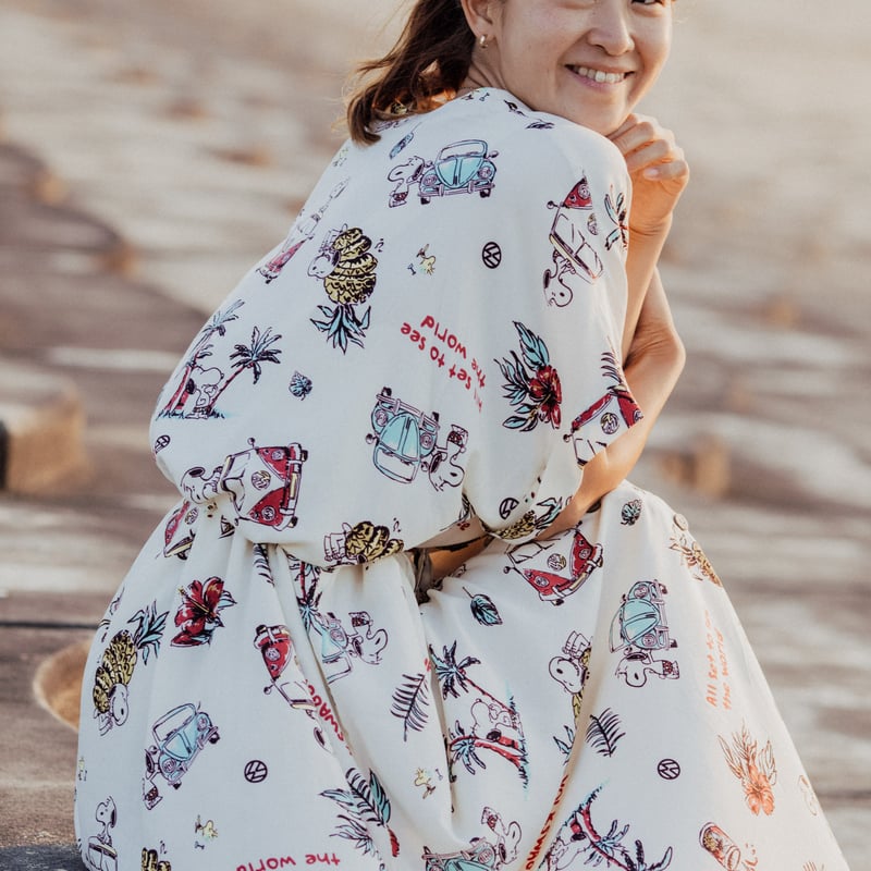 VW×PEANUTSコラボ 半袖ワンピースシャツ キナリ | SUN & WEARGARAGE
