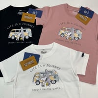 VW/PEANUTSコラボＴシャツ 　vw wave with snoopy　 KIDS  156