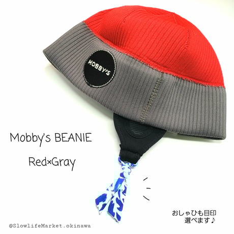 🐠MOBBY'S モビーズ ダイビング ビーニー🐠  人気のウェットスーツ素材のキャップ。防寒・防風  🌈選べる目印つけサービス（オプション）あります♪