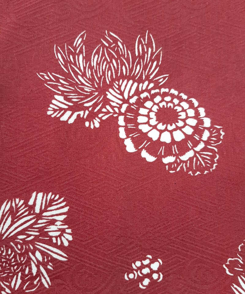 正絹 小紋 絵羽 菊づくし(未使用品) 小紋袷 リサイクル着物」正絹着物 絵羽小紋 梅柄絵羽柄/着物