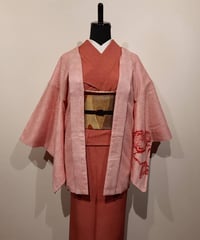 着物】袷 鮫小紋 朱赤 | 仕立直や