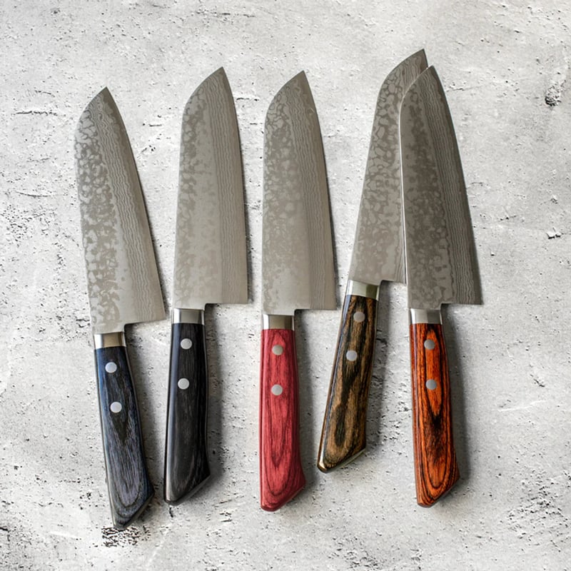 HAND-CRAFTED】包丁職人によるカスタムメイド｜三徳包丁 積層 包丁名