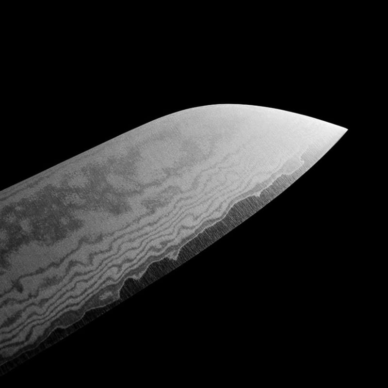 三徳包丁｜No.30｜VG1ステンレス 鍛流 口金有 マホガニー | 越前