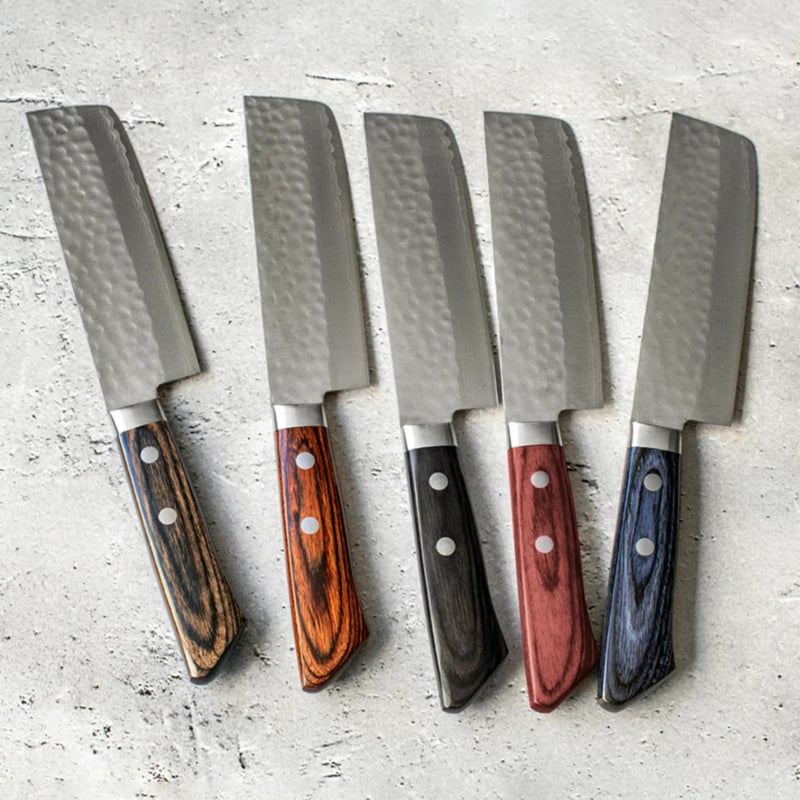 HAND-CRAFTED】包丁職人によるカスタムメイド｜小菜切包丁 積層槌目