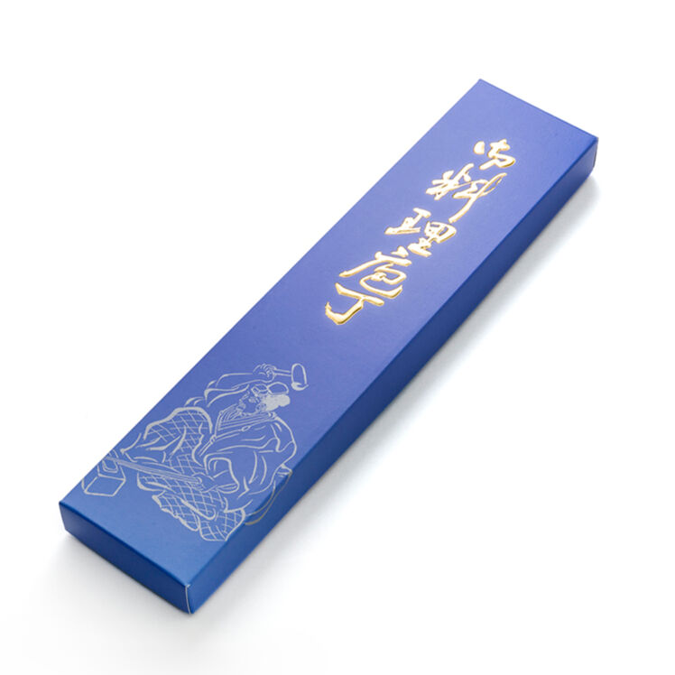 増谷刃物 訓平作 三徳包丁 VG10 積層槌目（刻流）口金有 紺柄