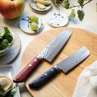 小三徳包丁｜No.1｜VG1ステンレス 槌目 口金無 スコッチ | 越前打刃物