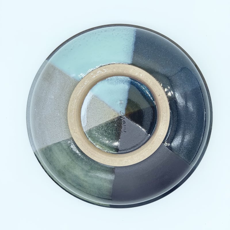 森喜窯 森山健治】6色釉薬の飛び鉋鉢 5.5寸 | amaoto