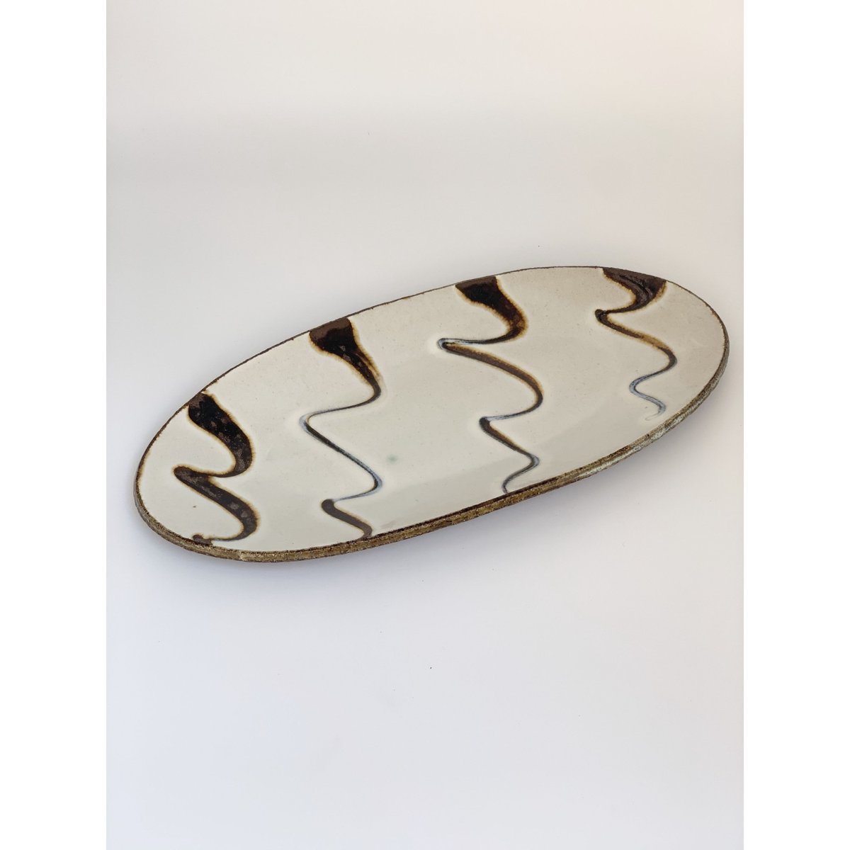 沙器窯 柳瀬俊一郎】楕円長皿 | amaoto