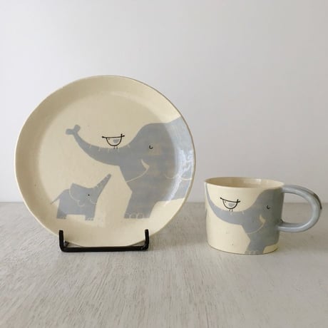 大人のおやつセット / ゾウの親子【Monochrome Art】