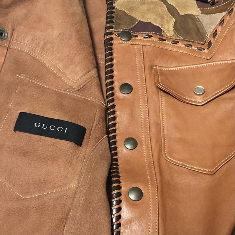 2004ss GUCCI by Tom Ford craft leather jacket | 2004ss GUCCI by Tom Ford craft leather jacket |