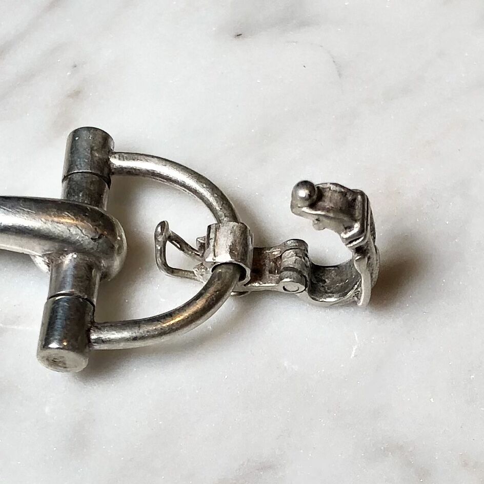 vintage HERMÈS silver bracelet vintage HERMÈS silver bracelet