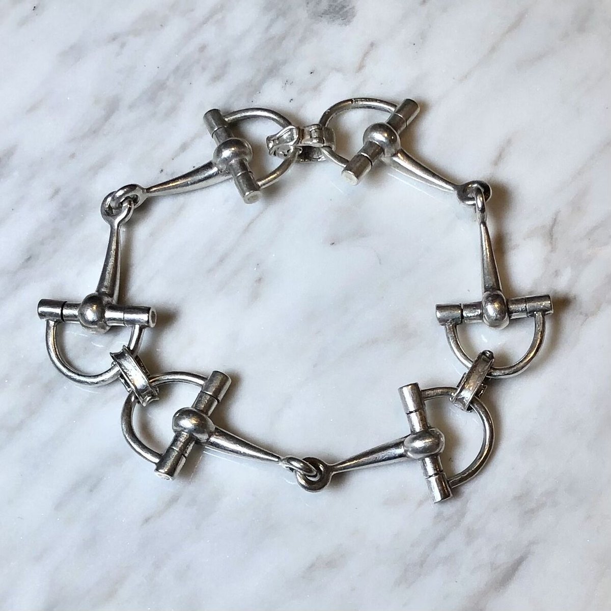vintage HERMÈS silver bracelet vintage HERMÈS silver bracelet