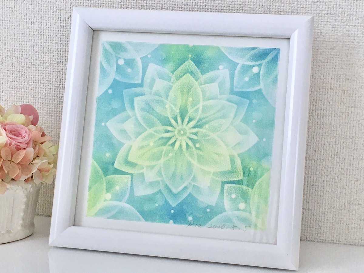 パステルアート・心色調和（原画）（原画サイズ15×15㎝） | Elly