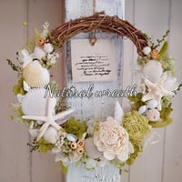 ナチュラルリース /ブルーシェル | flower miscellaneous goods-M