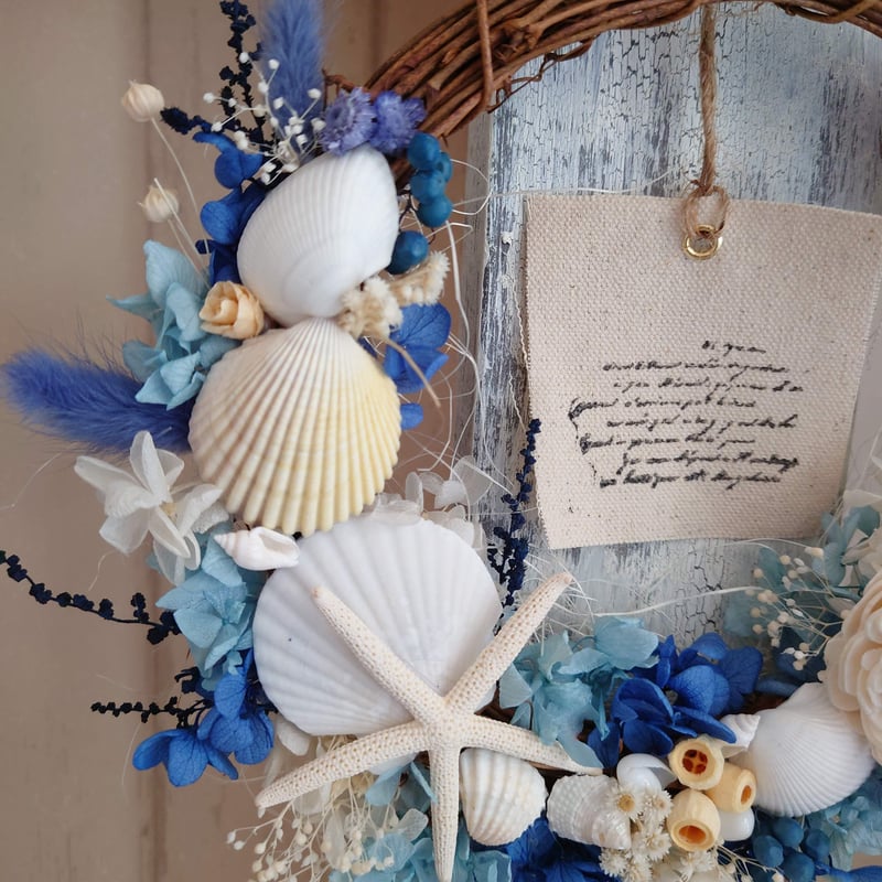 ◇サマーリース◇ナチュラルリース◇ベッチーズブルー ◇サマーリース