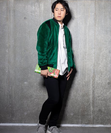 Bi-color Velours blouson