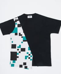Switching Tee shirt BLK
