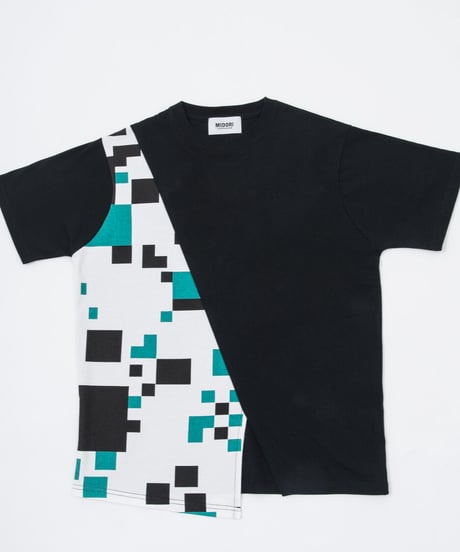 Switching Tee shirt BLK
