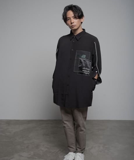 Overlapping shirt BLK