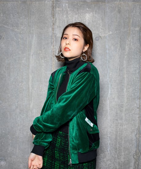 Bi-color Velours blouson