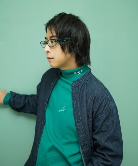 LOGO mock-neck  GRN
