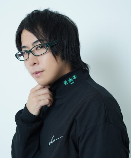 LOGO mock-neck BLK
