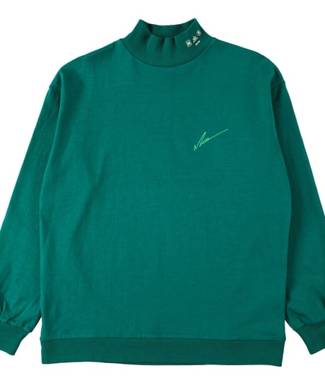 LOGO mock-neck  GRN