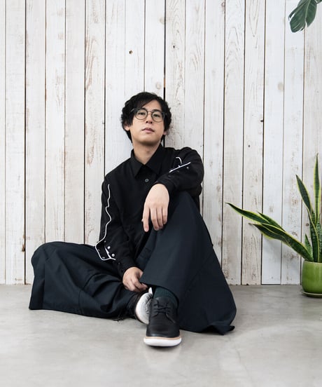 Overlapping shirt BLK