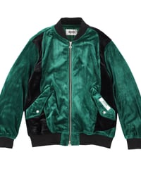 Bi-color Velours blouson
