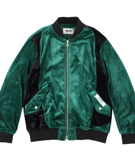 Bi-color Velours blouson
