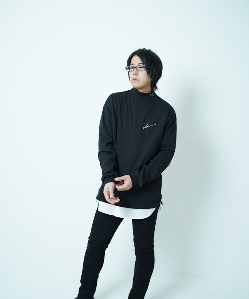 LOGO mock-neck BLK | MIDORI mirthful dozenth ri