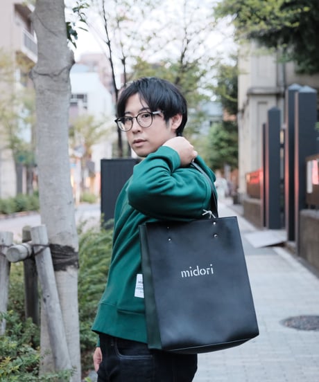 Inmost green tote bag BLK