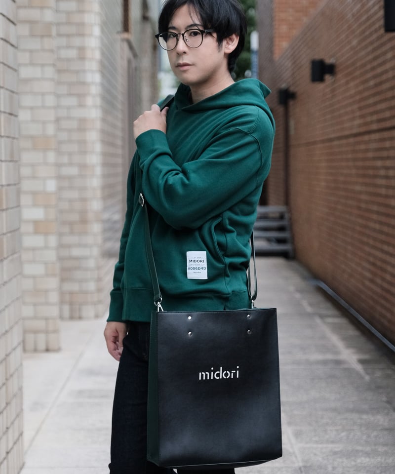 Inmost green tote bag BLK | MIDORI mirthful doz