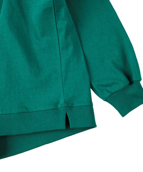 LOGO mock-neck  GRN