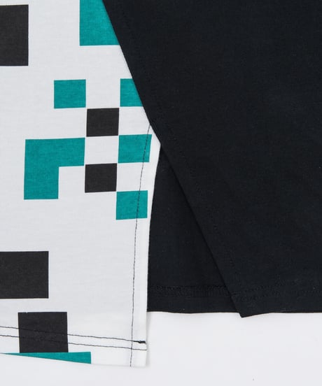 Switching Tee shirt BLK