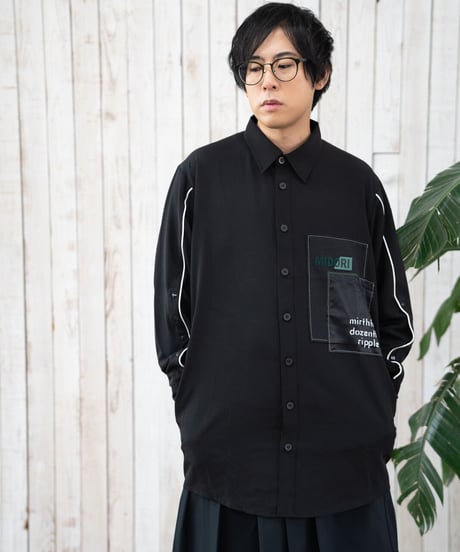 Overlapping shirt BLK