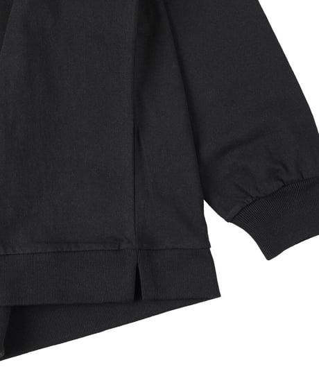 LOGO mock-neck BLK